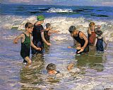 Edward Henry Potthast The Bathers painting